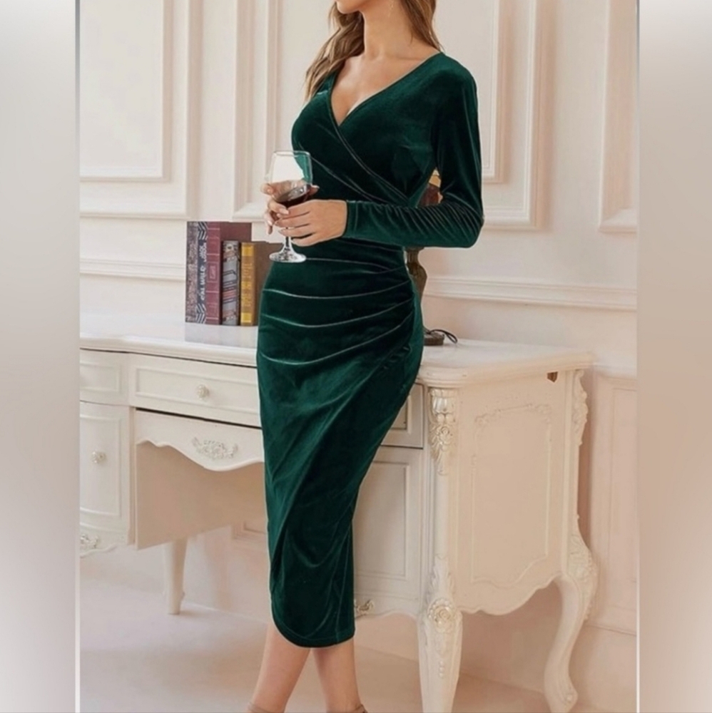 Dark Green Dress